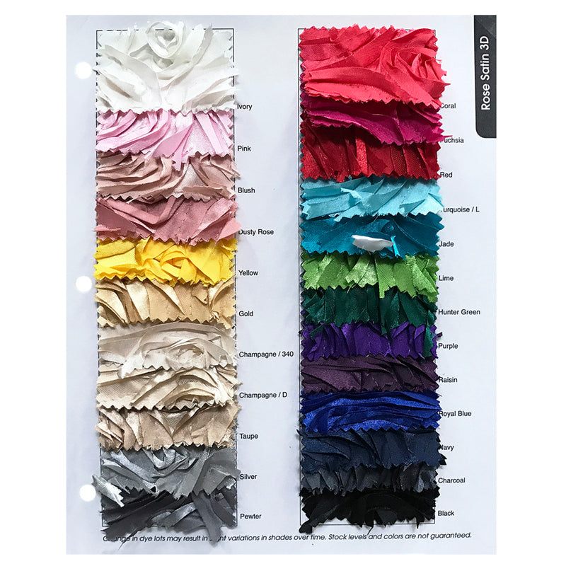 Rose Satin (3D) Wholesale Fabric in Blush