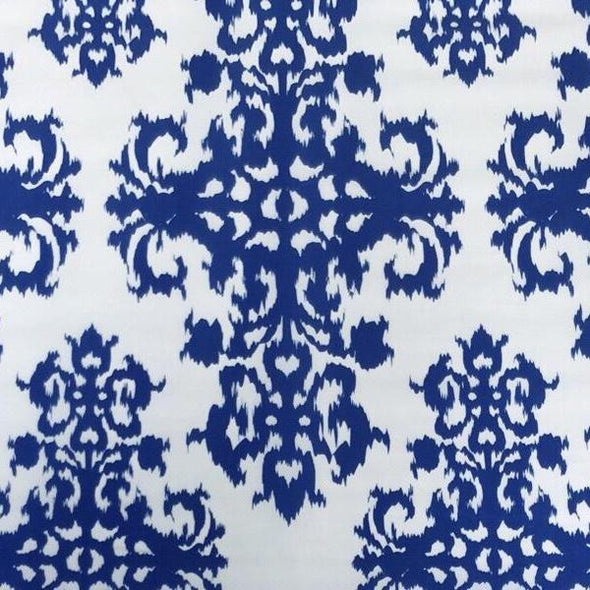 Newport Print (Dupioni) Table Linen in Royal
