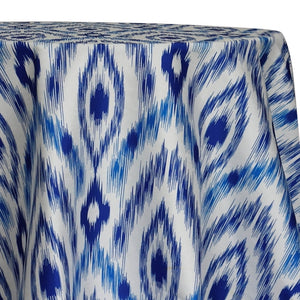 Cosmo Print (Dupioni) Table Linen in Royal