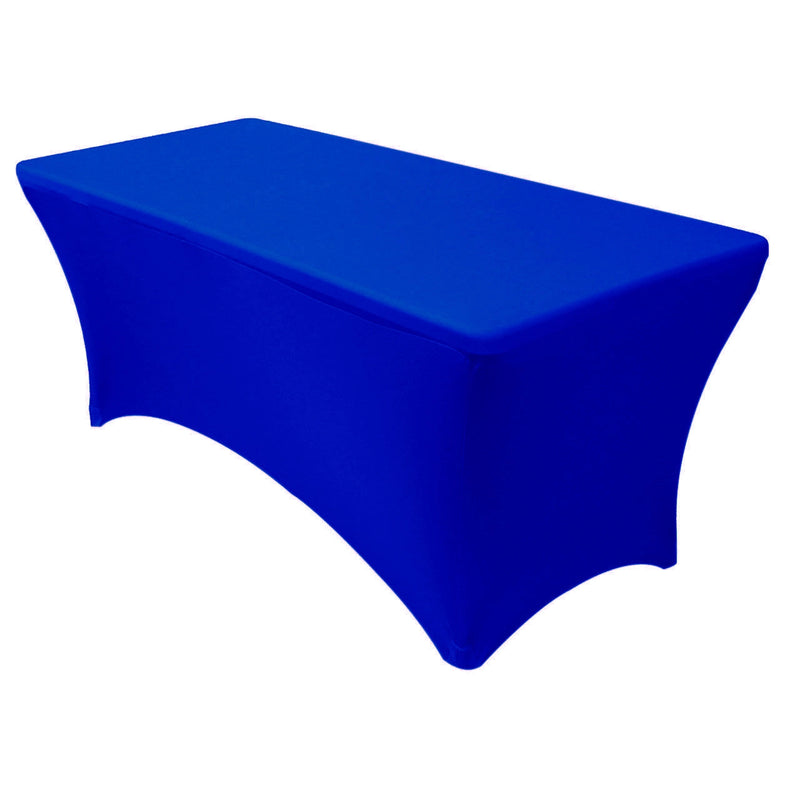 Spandex (8'x30") Banquet Table Cover in Royal Blue