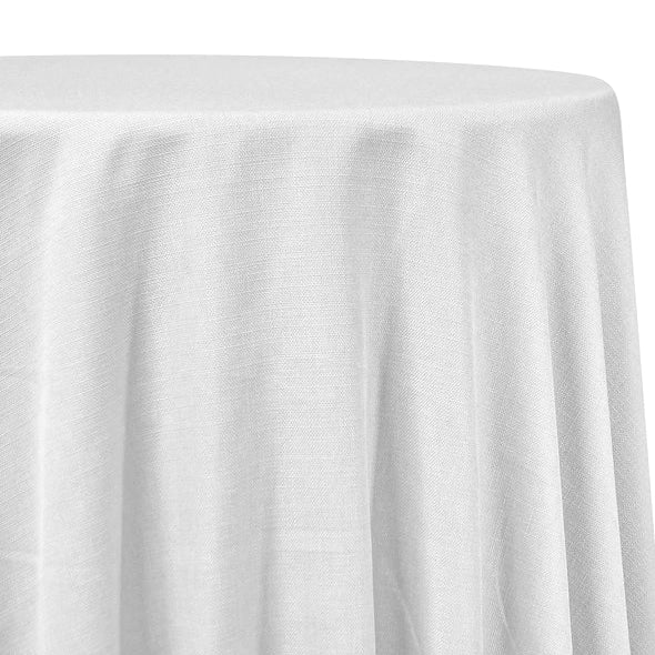 Rustic Linen Table Linen in White