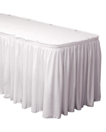 Polyester Table Shirred Pleat Velcro