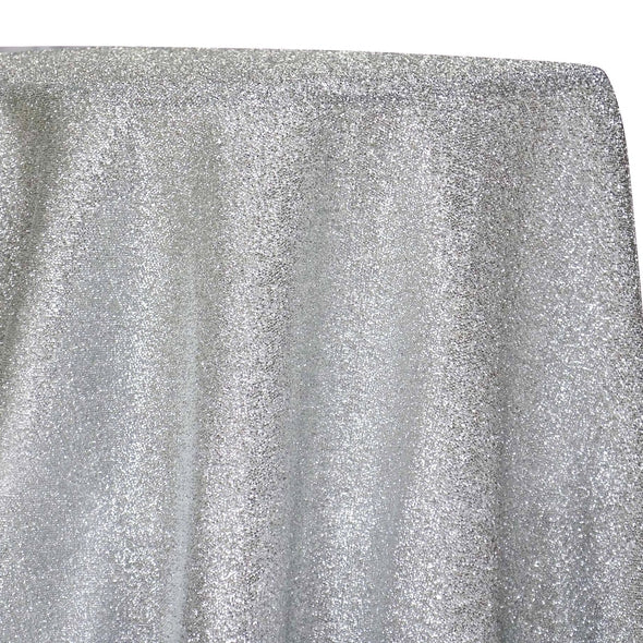 Confetti Metallic Table Linen in Silver – Urquid Linen