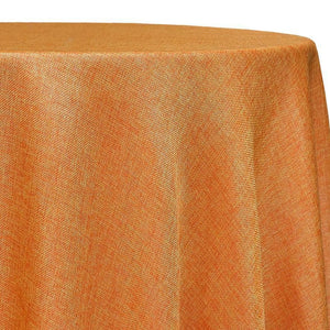 Imitation Burlap Table Linen in Tangerine