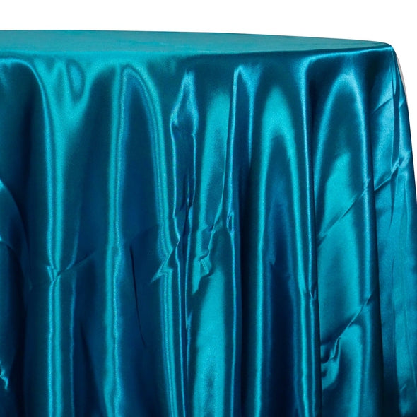 Bridal Satin Table Linen in Teal 951