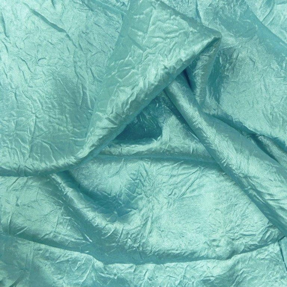 Crush Satin (Bichon) Wholesale Fabric in Teal Green 645 – Urquid Linen