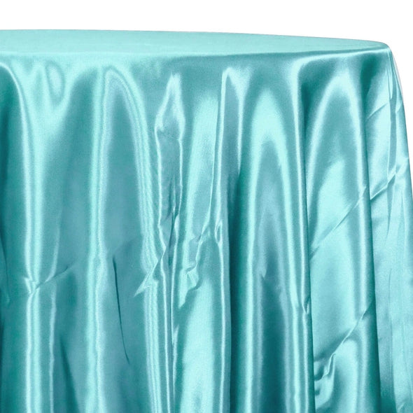 Bridal Satin Table Linen in Teal Green 645
