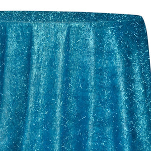 String Metallic Table Linen in Turquoise