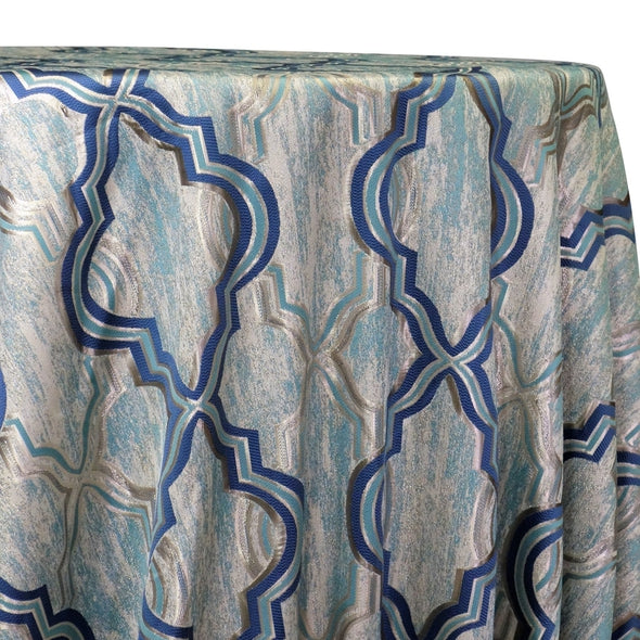 Bentley Jacquard Table Linen in Turquoise