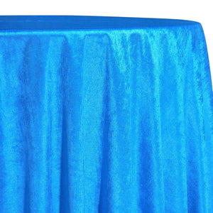 Lush Velvet Table Linen in Turquoise