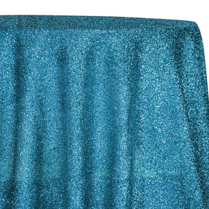 Confetti Metallic Table Linen in Turquoise