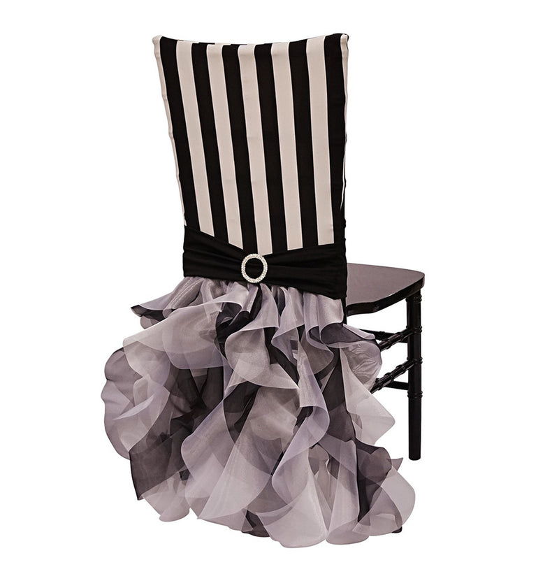 Stripe Chair Back Tutu Black/White