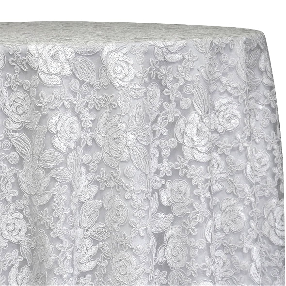 Valentina Lace Table Linen in White