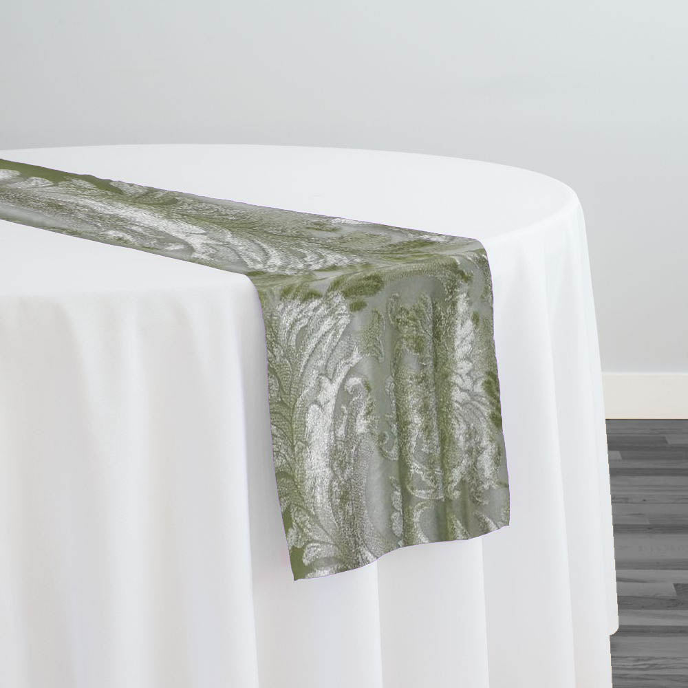 Victorian Jacquard Sheer Table Runners | Urquid Linen
