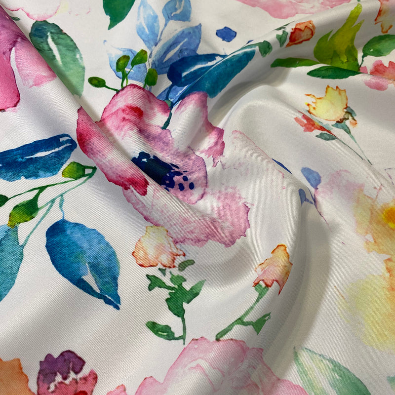 Watercolor Bouquet (Poly Print) Table Linen