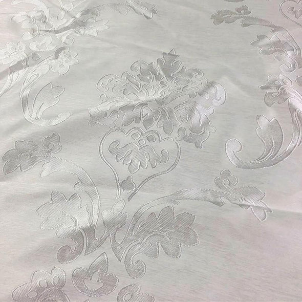 Madison Jacquard (Reversible) Table Linen in White
