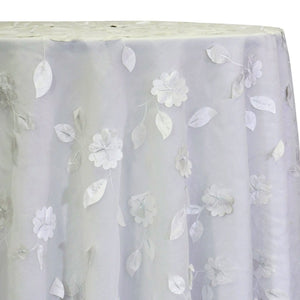 Lily Petal Table Linen in White