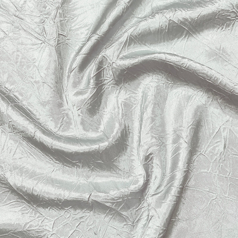 Crush Satin (Bichon) Linen in White 16