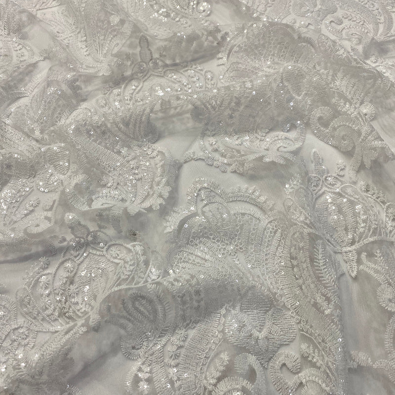 Princess Lace Table Linen in White