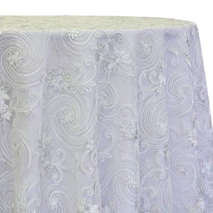 Jasmine Lace Table Linen in White