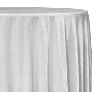 Lush Velvet Table Linen in White