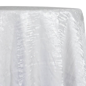 Crush Shimmer (Galaxy) Table Linen in White