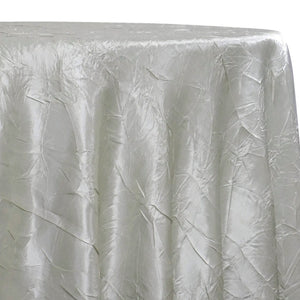 Crush Satin (Bichon) Table Linen in White 16
