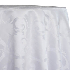 Chopin Jacquard Table Linen in White