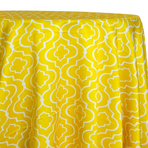 Gatsby Print (Lamour) Table Linen in Yellow