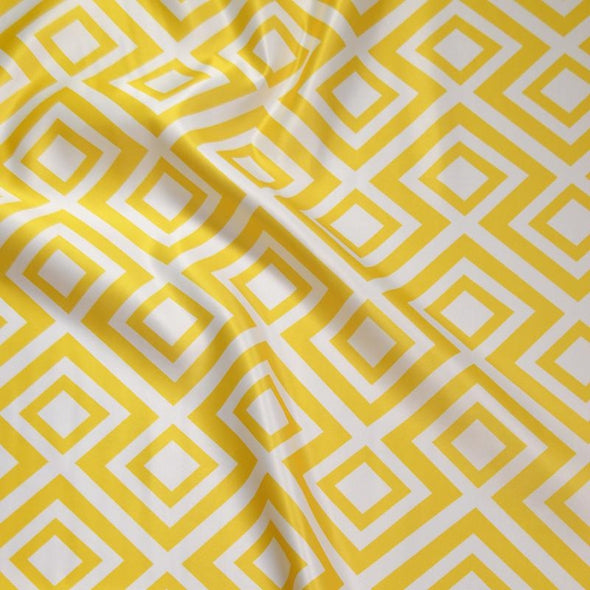 Paragon Print (Lamour) Table Linen in Yellow