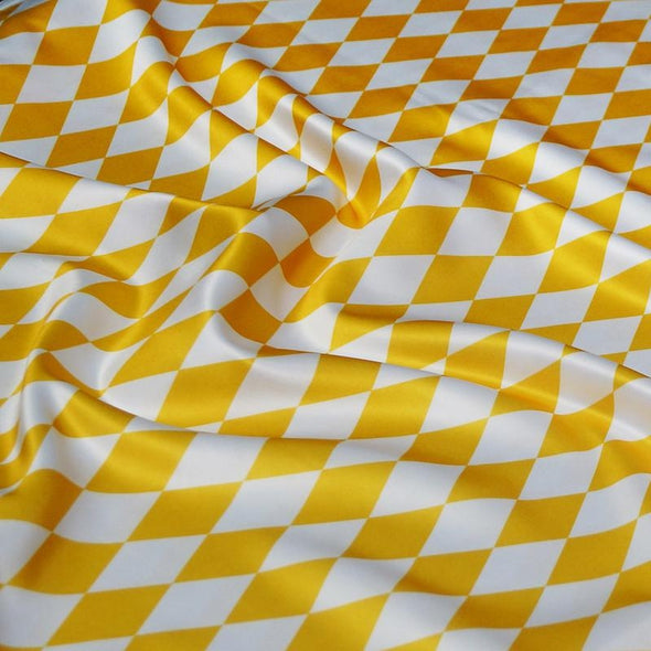 Harlequin Print (Lamour) Table Linen in Yellow