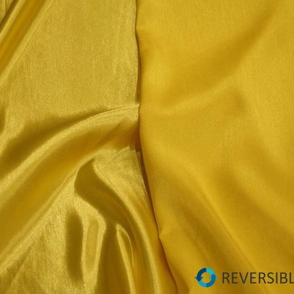 Shantung Satin (Reversible) Table Linen in Yellow