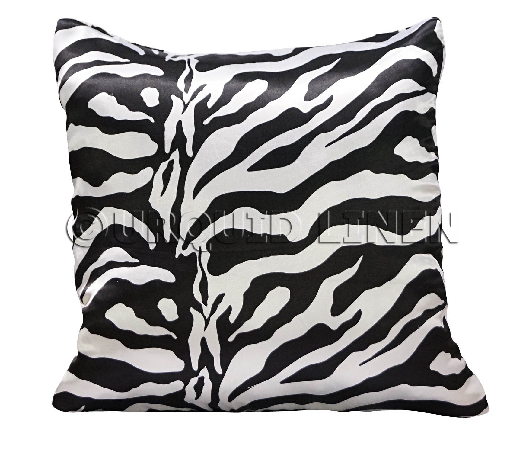 Zebra Lamour Print Throw Pillow