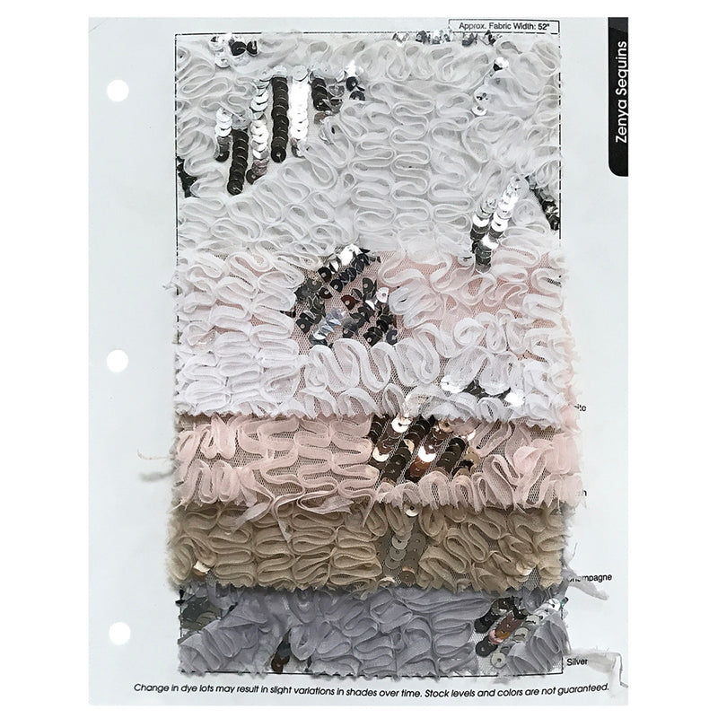Zenya Sequins Drapery Panels (58" Wide) / 4 Colors