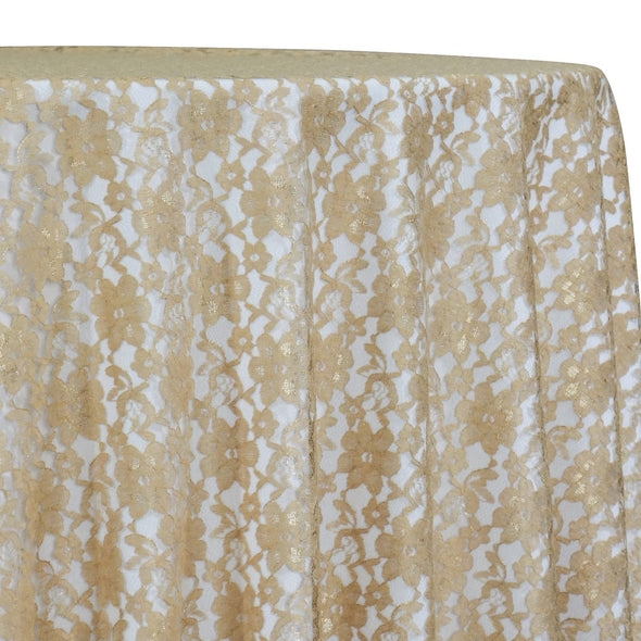 Classic Lace Table Linen in Champagne 1341
