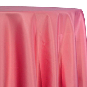 Lamour (Dull) Satin Table Linen in Coral 7207