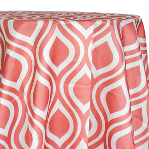 Groovy Print (Lamour) Table Linen in Coral
