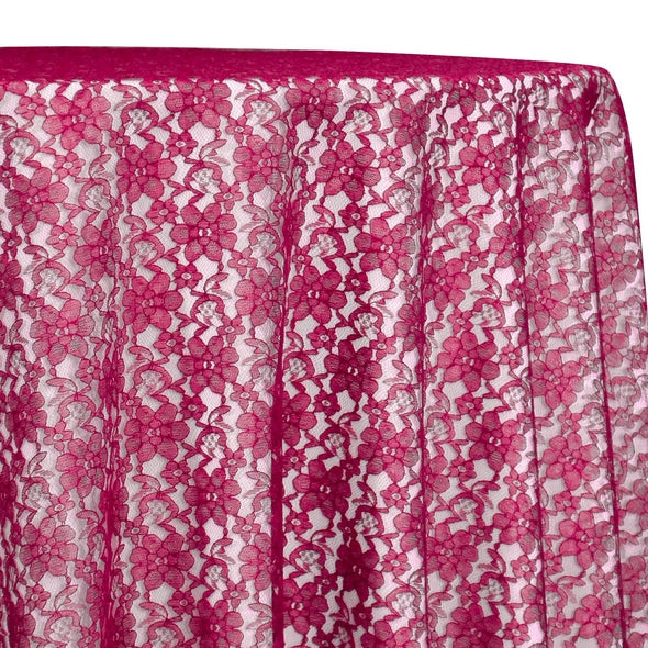 Classic Lace Table Linen in Fuchsia 1220