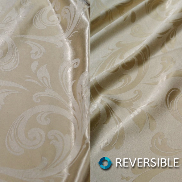 Regal Jacquard (Reversible) Table Linen in Ivory