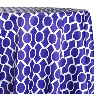 Halo Print (Lamour) Table Linen in Purple