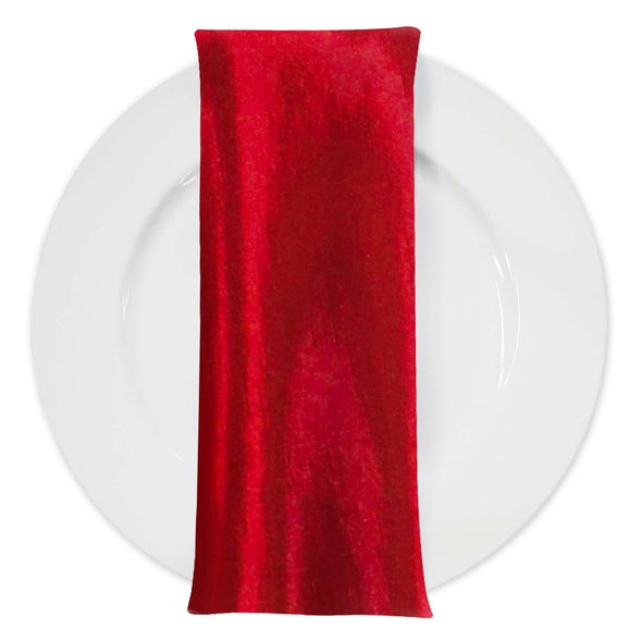 Shantung Satin (Reversible) Table Napkin in Red – Urquid Linen