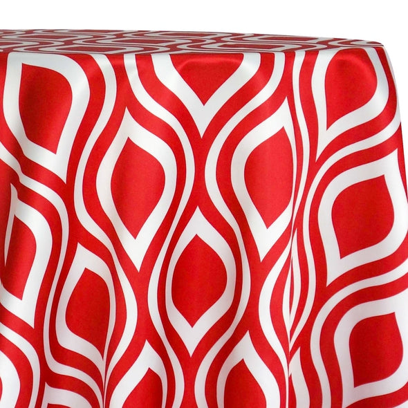 Groovy Print (Lamour) Table Linen in Red