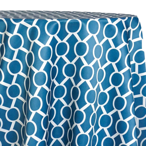 Halo Print (Lamour) Table Linen in Teal