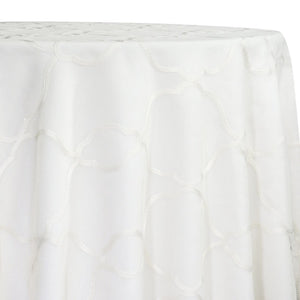 Vertigo Sheer Table Linen in White