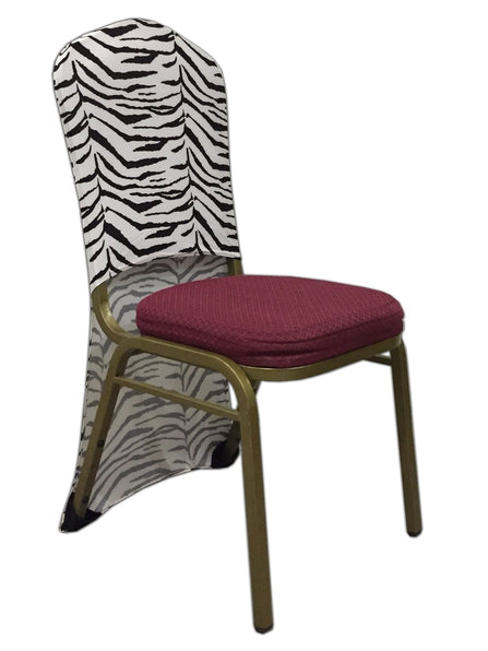 Spandex Chair Back - Zebra